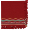 Cloth Fringe Napkins by Design Imports Red Chipolte Hacienda